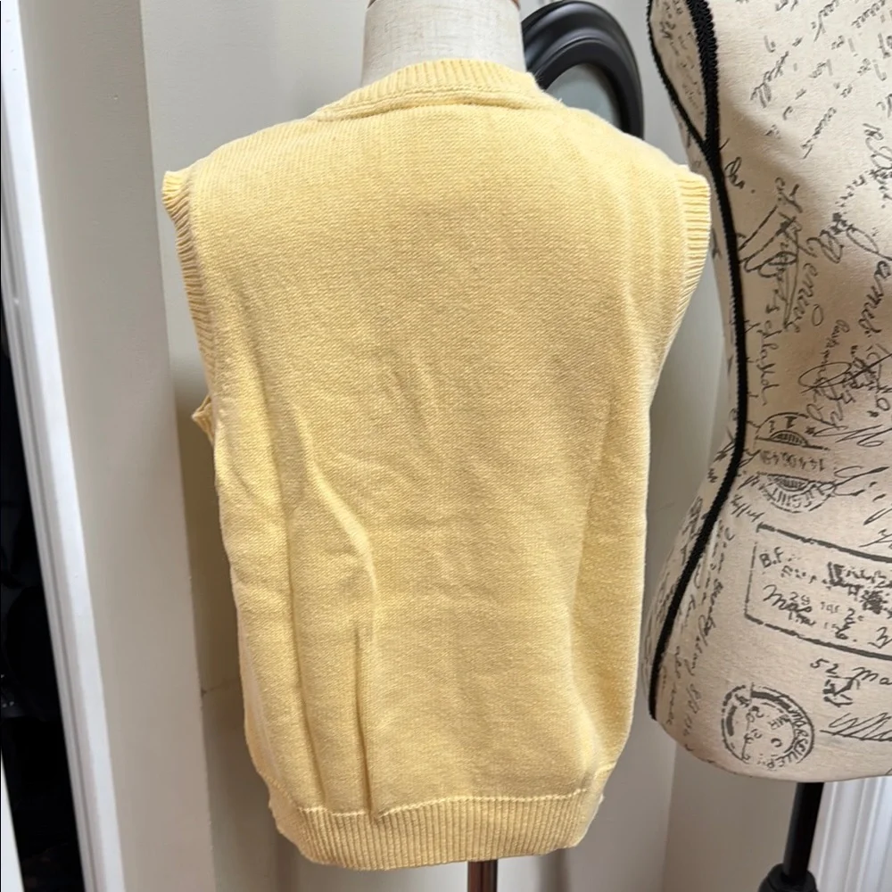 Gymboree Boys Yellow Argyle Sweater Vest 100% Cotton
